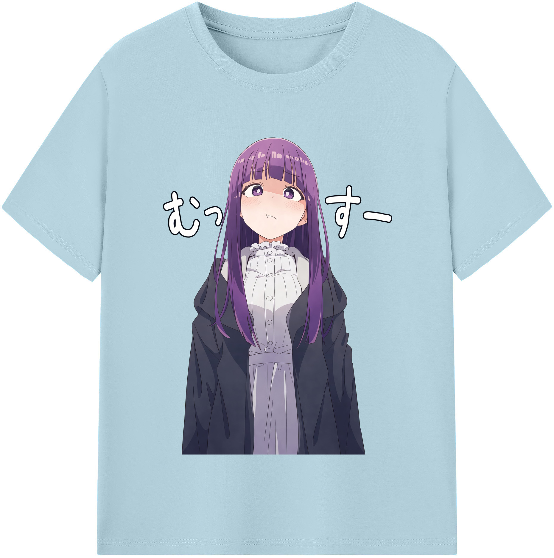 （画像用） 葬送のフリーレン Frieren 綿100％半袖Tシャツ（フロントプリント）